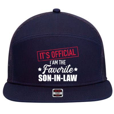 Favorite Soninlaw From Motherinlaw Or Fatherinlaw 7 Panel Mesh Trucker Snapback Hat