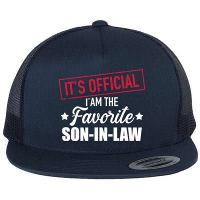 Favorite Soninlaw From Motherinlaw Or Fatherinlaw Flat Bill Trucker Hat