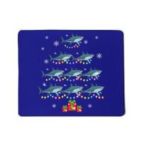 Funny Shark Fish Xmas Lighting Tree Santa Shark Christmas Meaningful Gift Mousepad