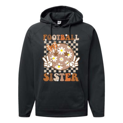 Football Sister For Sport Lover Performance Fleece Hoodie