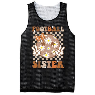 Football Sister For Sport Lover Mesh Reversible Basketball Jersey Tank