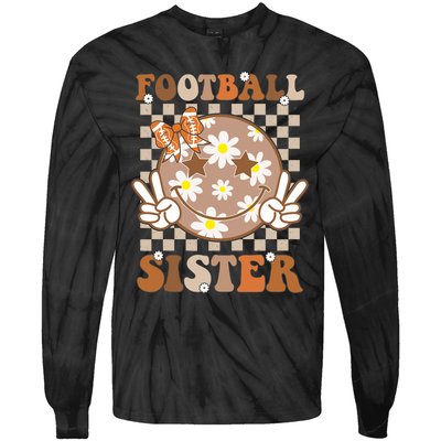 Football Sister For Sport Lover Tie-Dye Long Sleeve Shirt