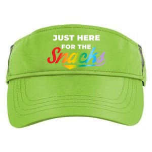 Funny Sarcastic Foodie Gift Just Here For The Snacks Gift Adult Drive Performance Visor