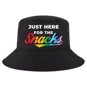 Funny Sarcastic Foodie Gift Just Here For The Snacks Gift Cool Comfort Performance Bucket Hat