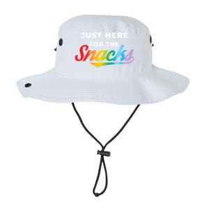 Funny Sarcastic Foodie Gift Just Here For The Snacks Gift Legacy Cool Fit Booney Bucket Hat