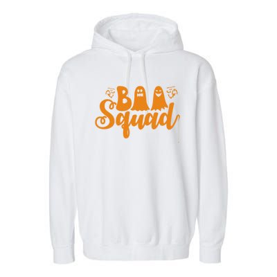 Funny Spooky Family Halloween Season Boo Squad Matching Idea Great Gift Garment-Dyed Fleece Hoodie