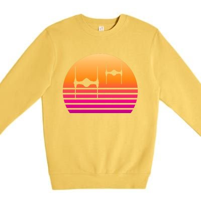 Fighter Sunset Premium Crewneck Sweatshirt