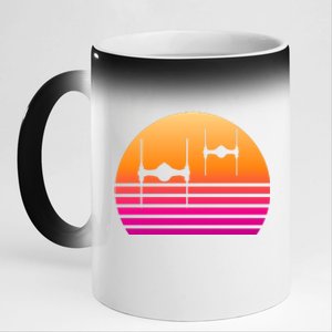 Fighter Sunset 11oz Black Color Changing Mug