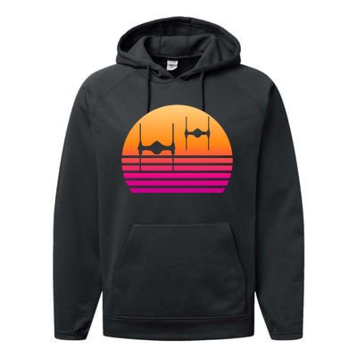 Fighter Sunset Performance Fleece Hoodie