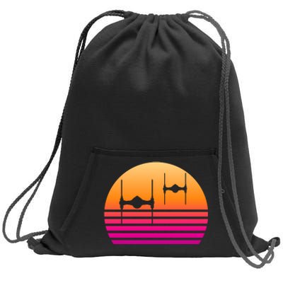 Fighter Sunset Sweatshirt Cinch Pack Bag