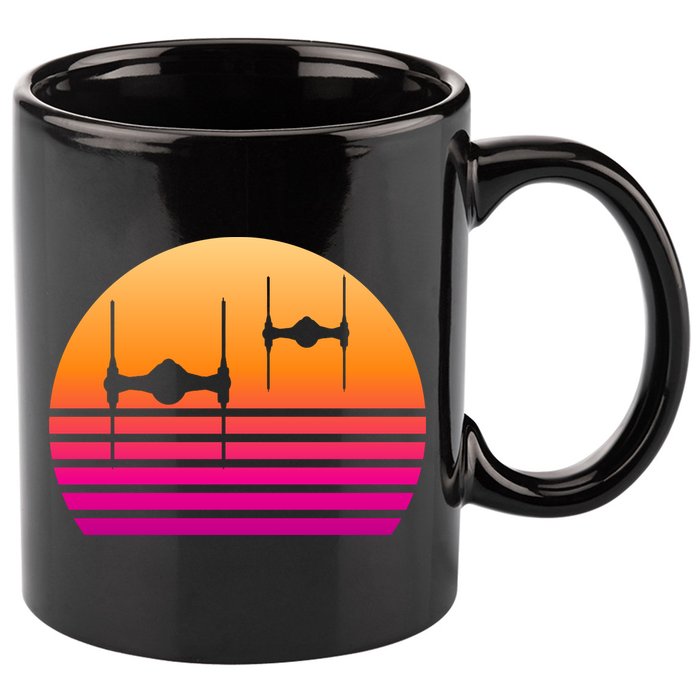 Fighter Sunset 11oz C Handle Ceramic Mug