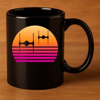 Fighter Sunset 11oz C Handle Ceramic Mug
