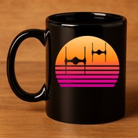 Fighter Sunset 11oz C Handle Ceramic Mug