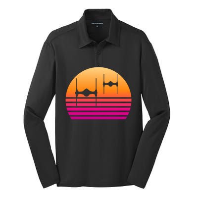 Fighter Sunset Silk Touch Performance Long Sleeve Polo