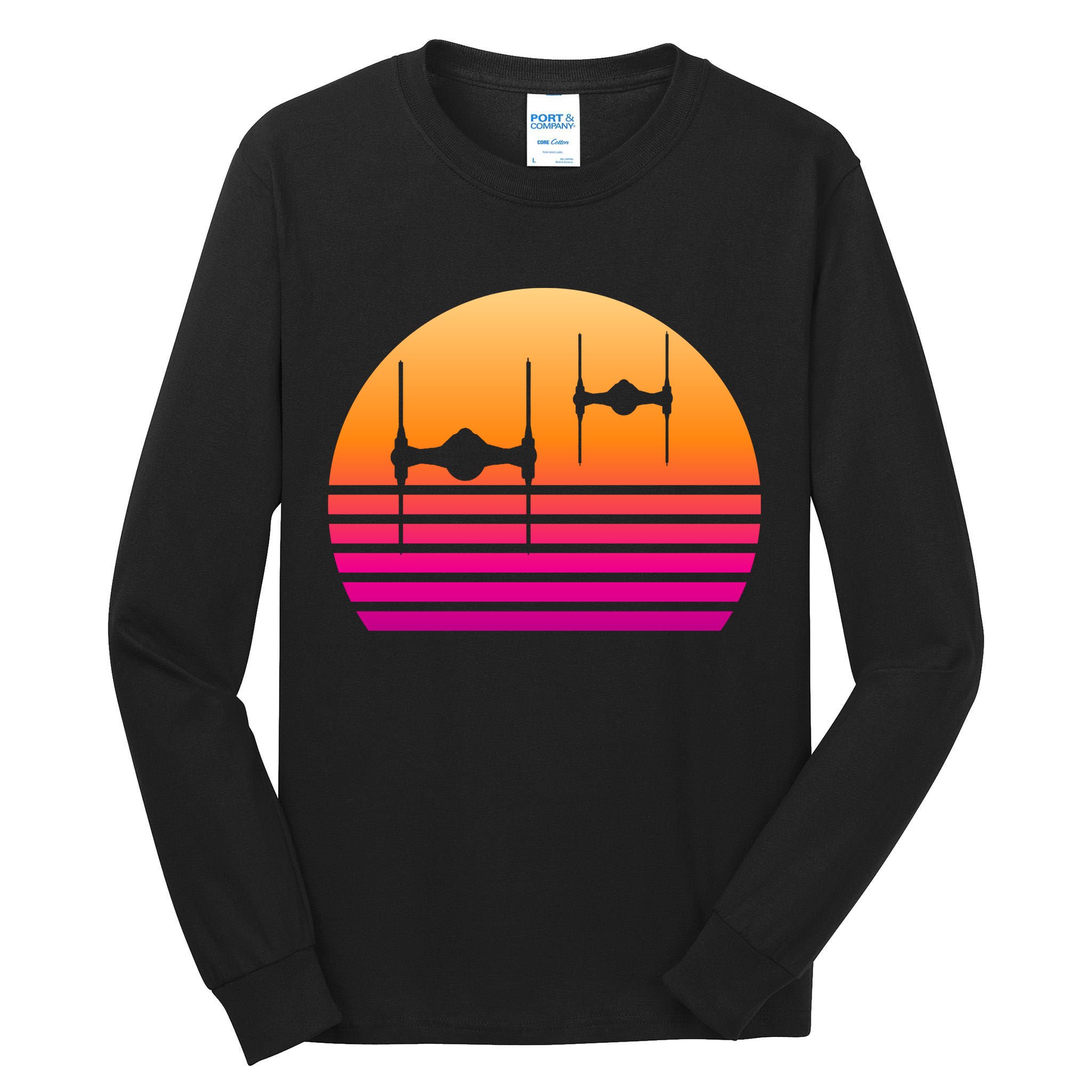 Fighter Sunset Tall Long Sleeve T-Shirt