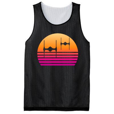 Fighter Sunset Mesh Reversible Basketball Jersey Tank