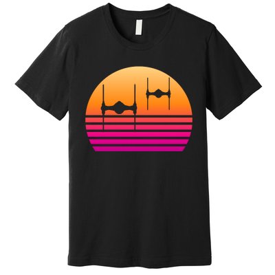 Fighter Sunset Premium T-Shirt