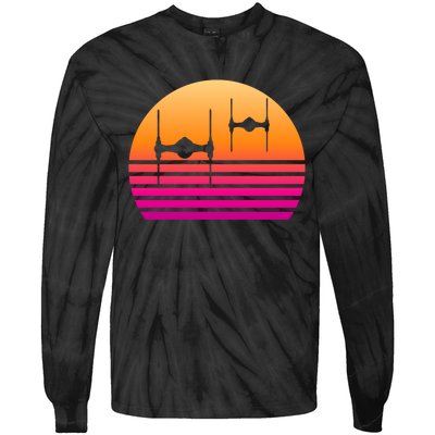 Fighter Sunset Tie-Dye Long Sleeve Shirt