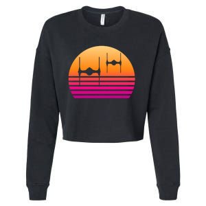 Fighter Sunset Cropped Pullover Crew