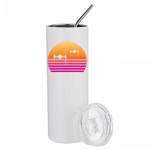 Fighter Sunset Stainless Steel Tumbler