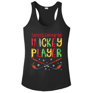 Funny SantaS Favourite Hockey Player Christmas Funny Gift Xmas Cool Gift Ladies PosiCharge Competitor Racerback Tank