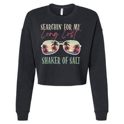 Funny Searching For My Long Lost Shaker Of Salt Shaker Cropped Pullover Crew