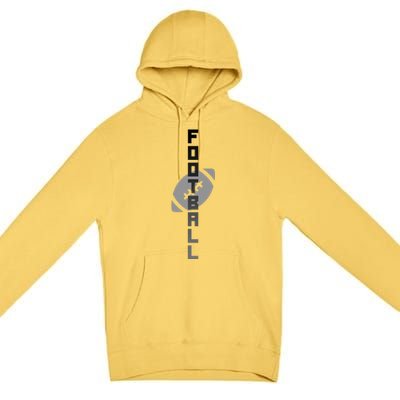 Football Sports Fan Logo Premium Pullover Hoodie