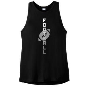 Football Sports Fan Logo Ladies PosiCharge Tri-Blend Wicking Tank