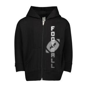 Football Sports Fan Logo Toddler Zip Fleece Hoodie