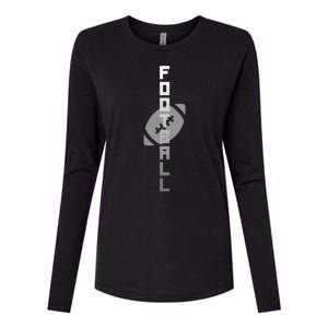 Football Sports Fan Logo Womens Cotton Relaxed Long Sleeve T-Shirt