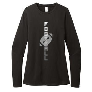 Football Sports Fan Logo Womens CVC Long Sleeve Shirt