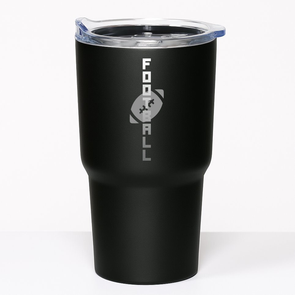 Football Sports Fan Logo Tumbler