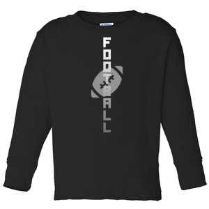 Football Sports Fan Logo Toddler Long Sleeve Shirt