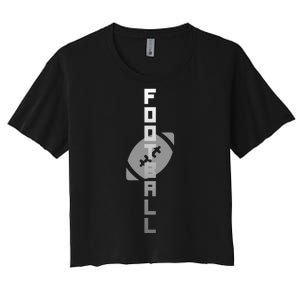 Football Sports Fan Logo Women's Crop Top Tee