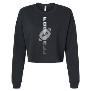 Football Sports Fan Logo Cropped Pullover Crew