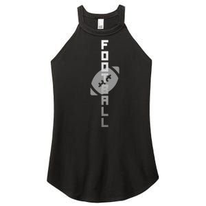 Football Sports Fan Logo Women's Perfect Tri Rocker Tank