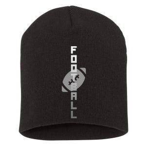 Football Sports Fan Logo Short Acrylic Beanie