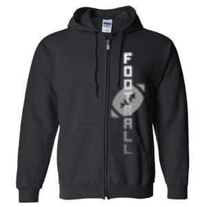 Football Sports Fan Logo Full Zip Hoodie