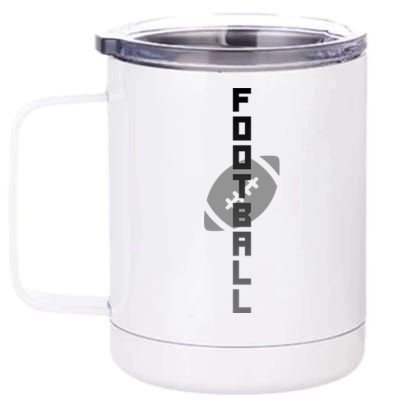 Football Sports Fan Logo 12 oz Stainless Steel Tumbler Cup