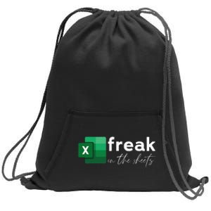 Funny Spreadsheet Freak In The Sheets Accountant Sweatshirt Cinch Pack Bag