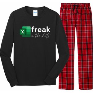 Funny Spreadsheet Freak In The Sheets Accountant Long Sleeve Pajama Set