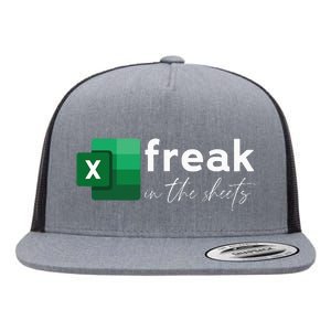 Funny Spreadsheet Freak In The Sheets Accountant Flat Bill Trucker Hat