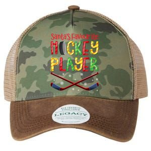 Funny SantaS Favourite Hockey Player Christmas Funny Gift Xmas Meaningful Gift Legacy Tie Dye Trucker Hat