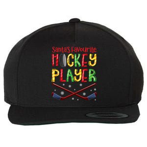 Funny SantaS Favourite Hockey Player Christmas Funny Gift Xmas Meaningful Gift Wool Snapback Cap