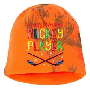 Funny SantaS Favourite Hockey Player Christmas Funny Gift Xmas Meaningful Gift Kati - Camo Knit Beanie