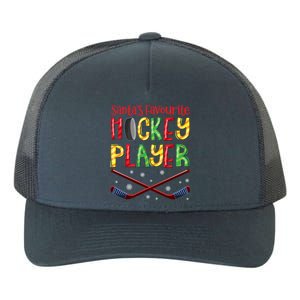 Funny SantaS Favourite Hockey Player Christmas Funny Gift Xmas Meaningful Gift Yupoong Adult 5-Panel Trucker Hat