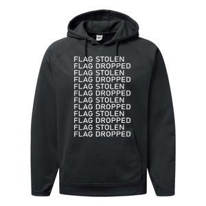 Flag Stolen Flag Dropped Performance Fleece Hoodie