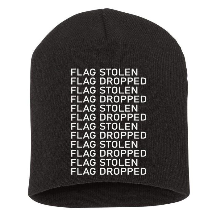 Flag Stolen Flag Dropped Short Acrylic Beanie