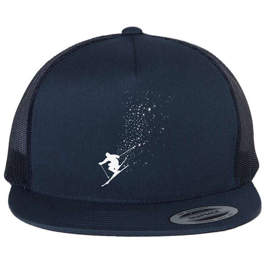 Freestyle Skiing Freeski Winter vintage Sports Skier Flat Bill Trucker Hat