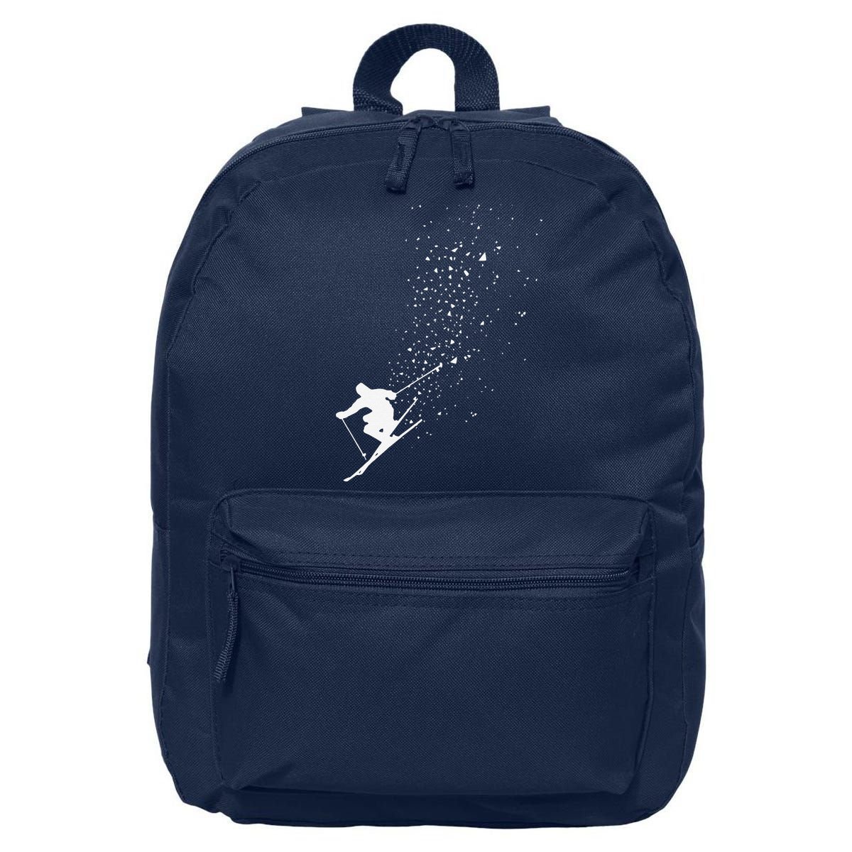 Freestyle Skiing Freeski Winter vintage Sports Skier 16 in Basic Backpack
